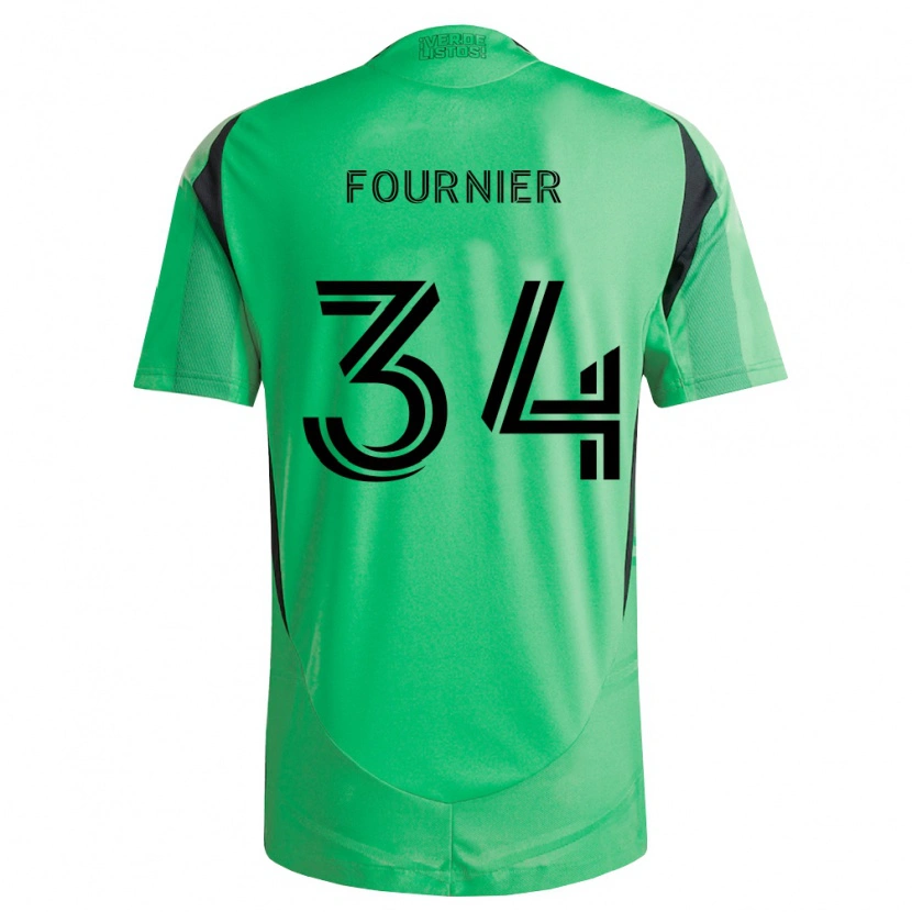 Danxen Enfant Maillot Drake Fournier #34 Vert Émeraude Noir Tenues Domicile 2026/27 T-Shirt