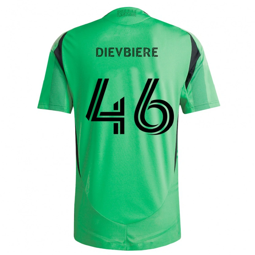 Danxen Enfant Maillot Vona Dievbiere #46 Vert Émeraude Noir Tenues Domicile 2026/27 T-Shirt