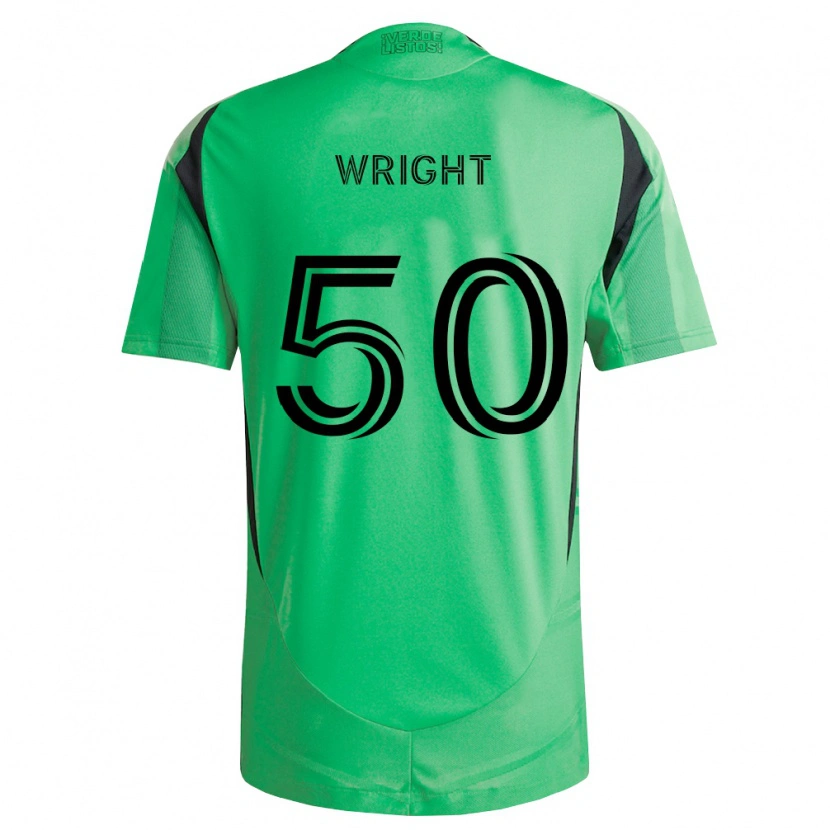 Danxen Enfant Maillot Daniel Wright #50 Vert Émeraude Noir Tenues Domicile 2026/27 T-Shirt