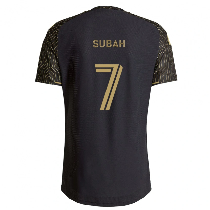 Danxen Enfant Maillot Yekeson Subah #7 Marron Noir Tenues Domicile 2026/27 T-Shirt