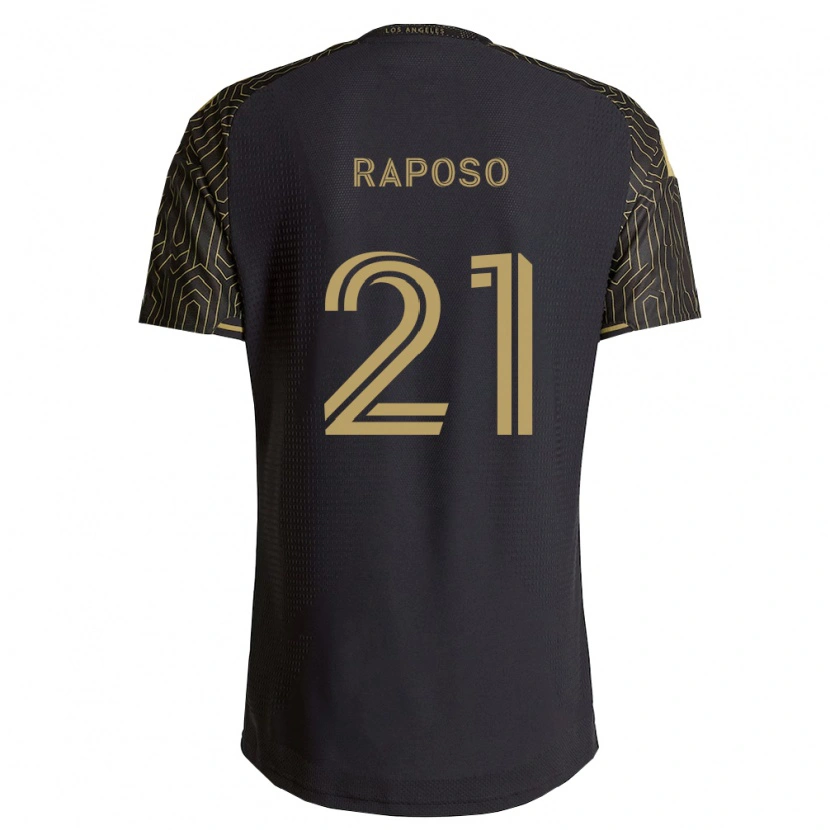 Danxen Enfant Maillot Ryan Raposo #21 Marron Noir Tenues Domicile 2026/27 T-Shirt