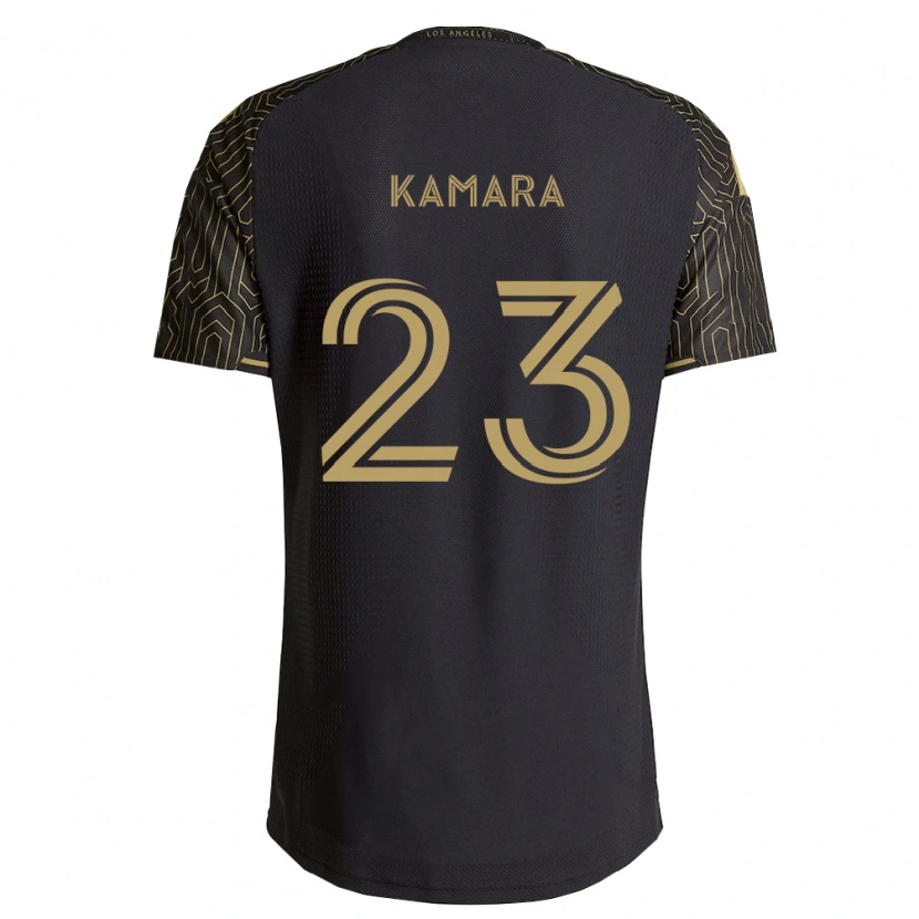 Danxen Enfant Maillot Kei Kamara #23 Marron Noir Tenues Domicile 2026/27 T-Shirt