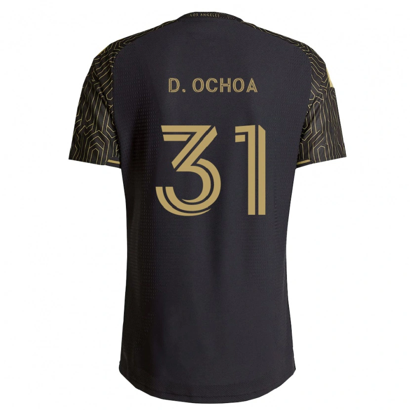 Danxen Enfant Maillot David Ochoa #31 Marron Noir Tenues Domicile 2026/27 T-Shirt