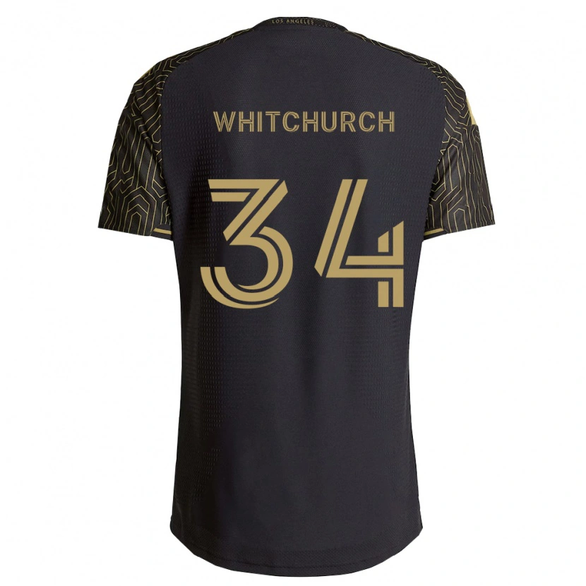 Danxen Enfant Maillot Giuliano Whitchurch #34 Marron Noir Tenues Domicile 2026/27 T-Shirt