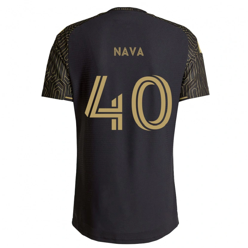 Danxen Enfant Maillot Sebastian Nava #40 Marron Noir Tenues Domicile 2026/27 T-Shirt