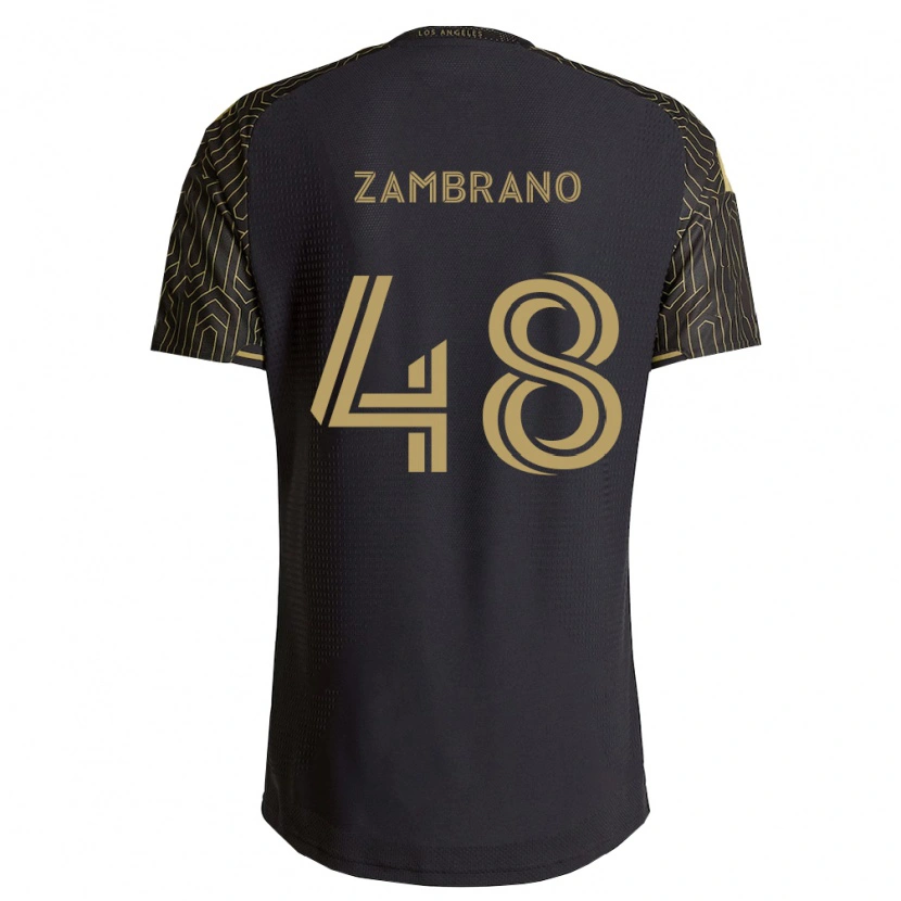 Danxen Enfant Maillot Gavin Zambrano #48 Marron Noir Tenues Domicile 2026/27 T-Shirt