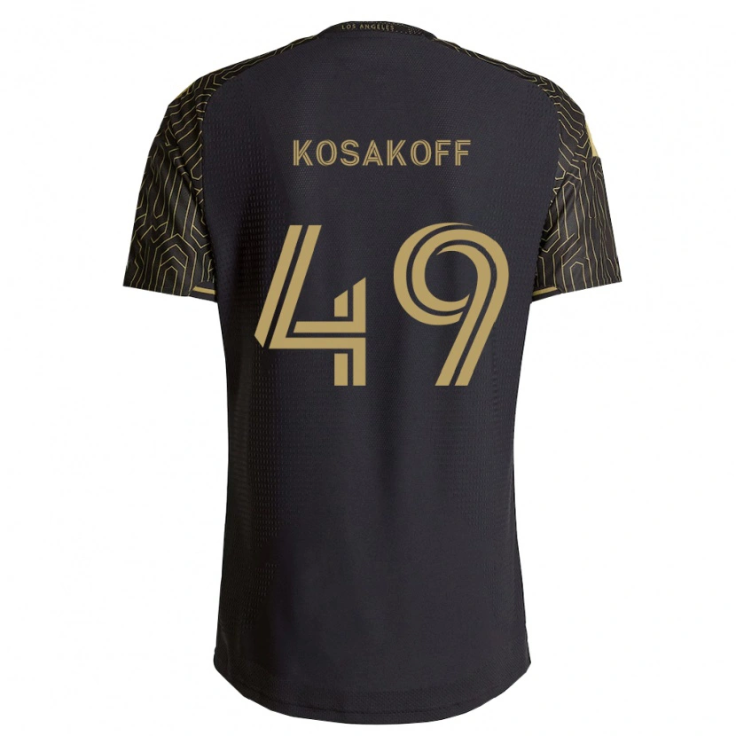 Danxen Enfant Maillot Charlie Kosakoff #49 Marron Noir Tenues Domicile 2026/27 T-Shirt