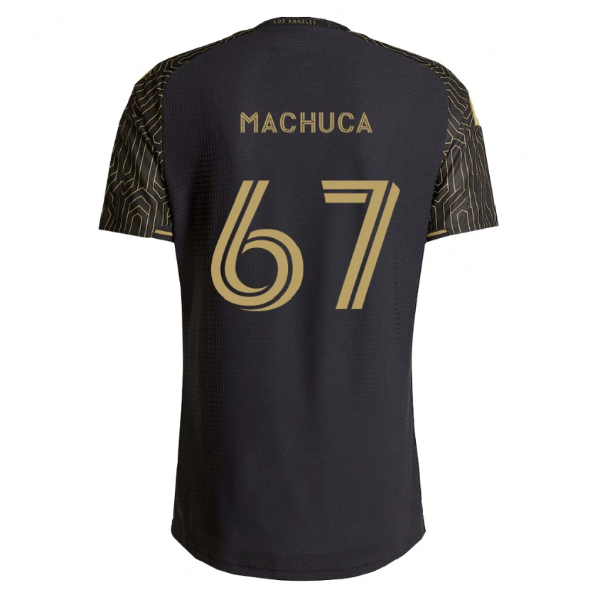 Danxen Enfant Maillot Jacob Machuca #67 Marron Noir Tenues Domicile 2026/27 T-Shirt