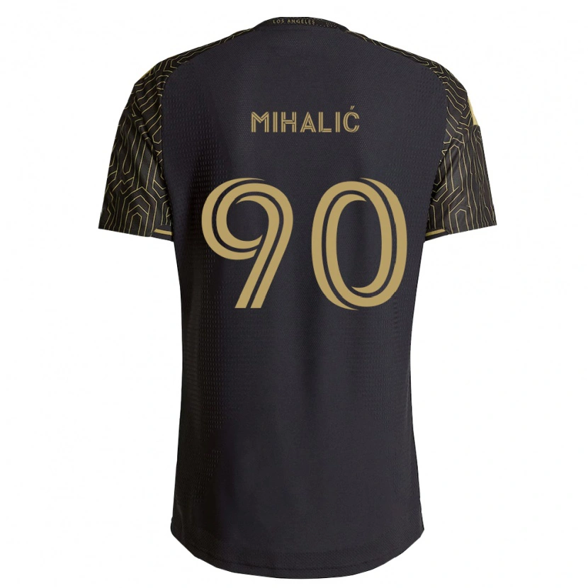 Danxen Enfant Maillot Tommy Mihalić #90 Marron Noir Tenues Domicile 2026/27 T-Shirt