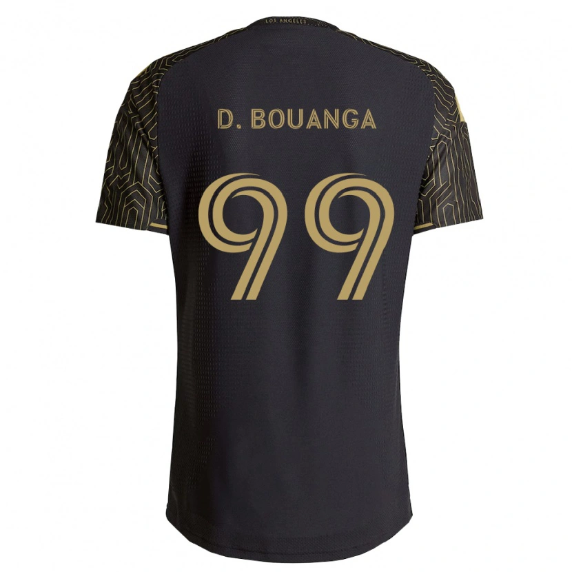 Danxen Enfant Maillot Denis Bouanga #99 Marron Noir Tenues Domicile 2026/27 T-Shirt