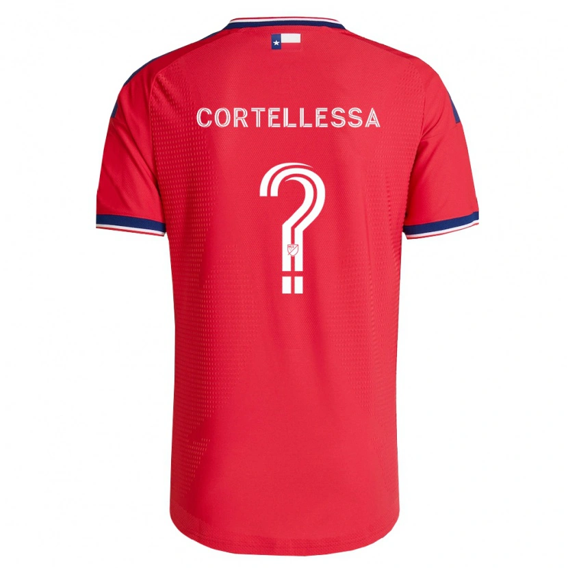 Danxen Enfant Maillot Michael Cortellessa #0 Rouge Bleu Blanc Tenues Domicile 2026/27 T-Shirt