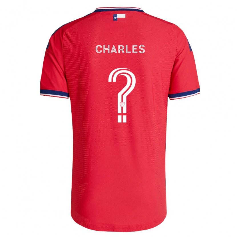 Danxen Enfant Maillot Ian Charles #0 Rouge Bleu Blanc Tenues Domicile 2026/27 T-Shirt