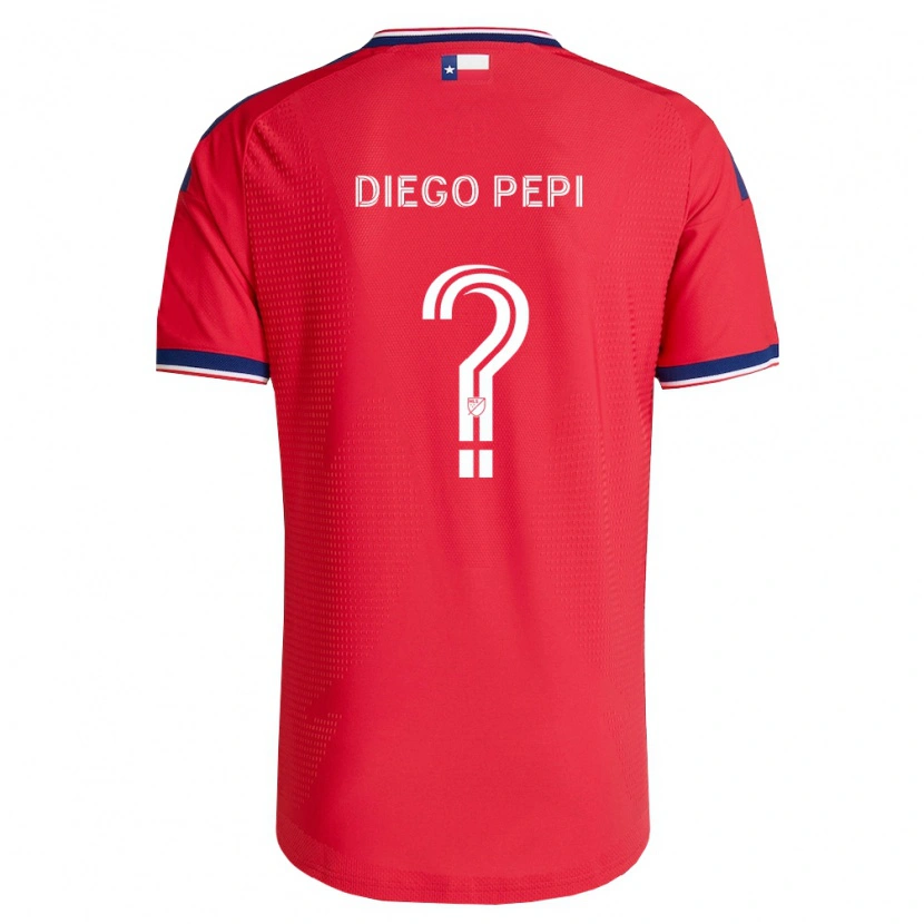 Danxen Enfant Maillot Diego Pepi #0 Rouge Bleu Blanc Tenues Domicile 2026/27 T-Shirt