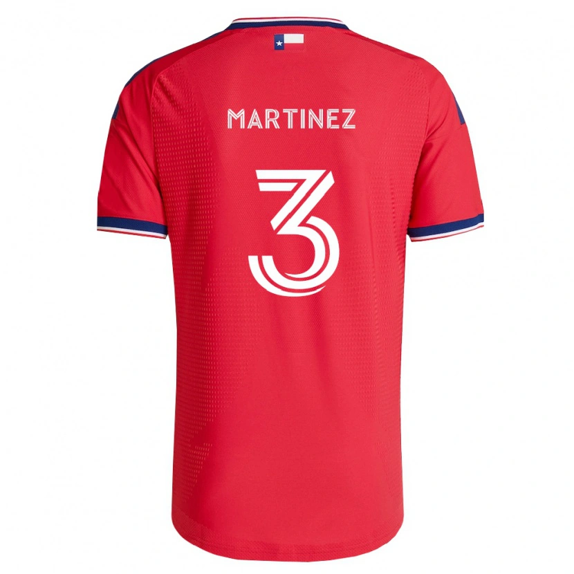 Danxen Enfant Maillot José Antonio Martínez #3 Rouge Bleu Blanc Tenues Domicile 2026/27 T-Shirt
