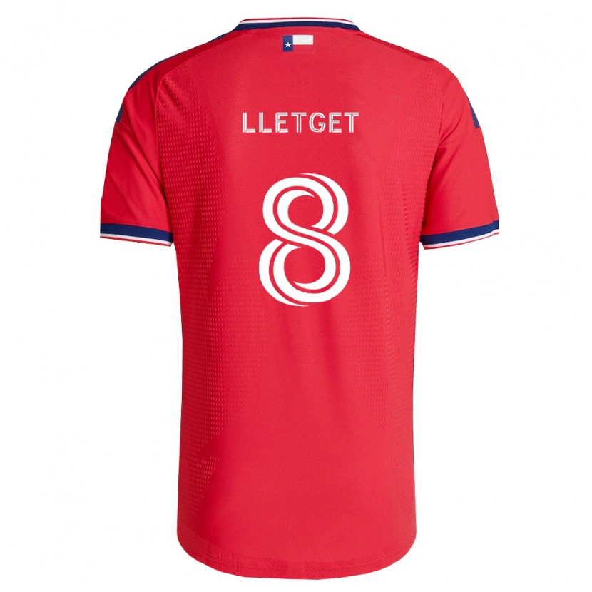 Danxen Enfant Maillot Sebastian Lletget #8 Rouge Bleu Blanc Tenues Domicile 2026/27 T-Shirt