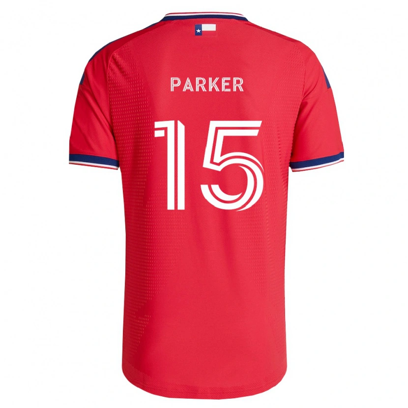 Danxen Enfant Maillot Isaiah Parker #15 Rouge Bleu Blanc Tenues Domicile 2026/27 T-Shirt