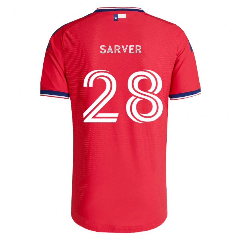 Danxen Enfant Maillot Sam Sarver #28 Rouge Bleu Blanc Tenues Domicile 2026/27 T-Shirt