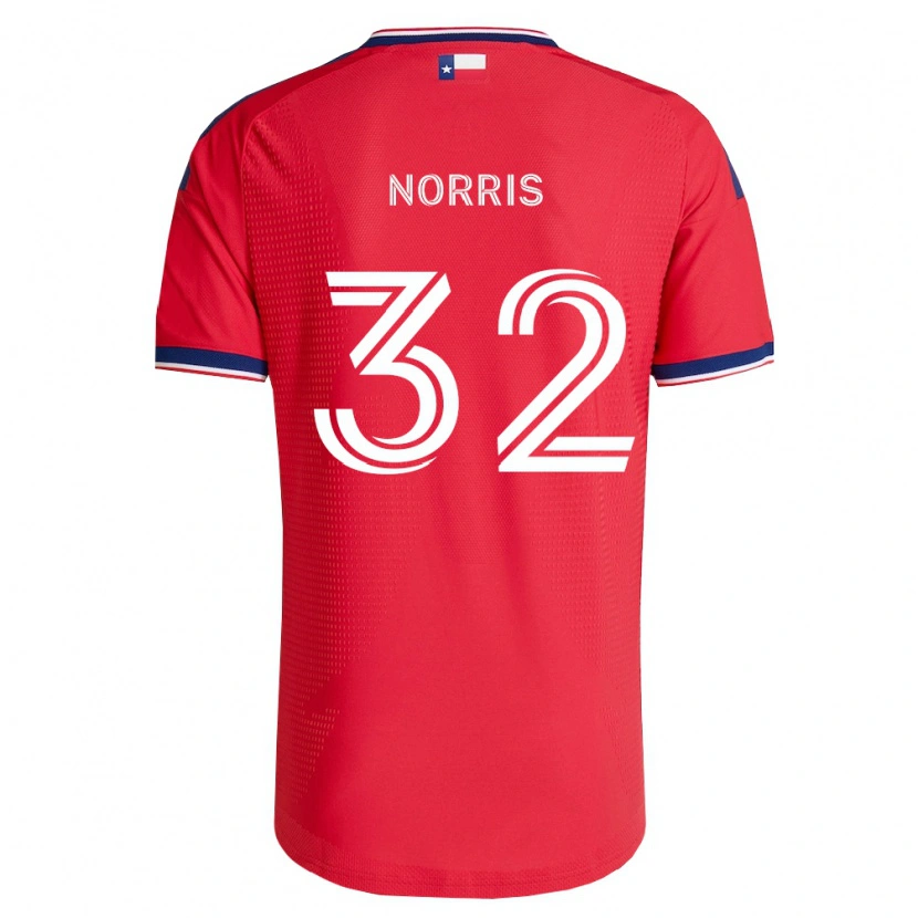 Danxen Enfant Maillot Nolan Norris #32 Rouge Bleu Blanc Tenues Domicile 2026/27 T-Shirt