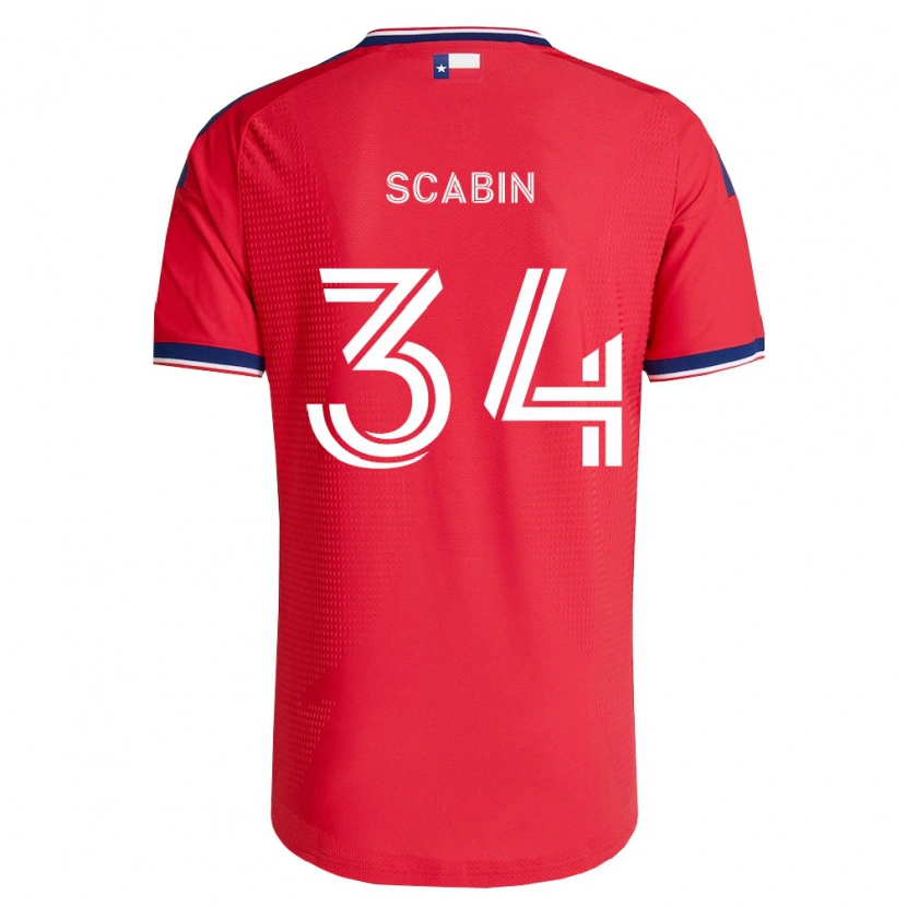 Danxen Enfant Maillot Kaka Scabin #34 Rouge Bleu Blanc Tenues Domicile 2026/27 T-Shirt