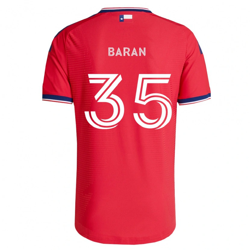 Danxen Enfant Maillot Daniel Baran #35 Rouge Bleu Blanc Tenues Domicile 2026/27 T-Shirt