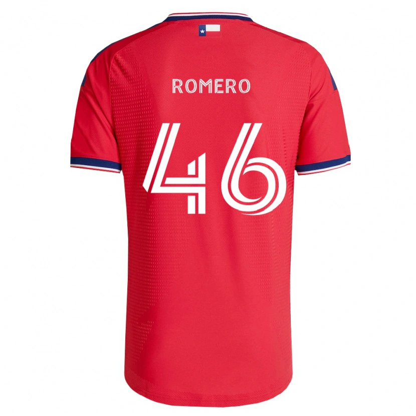 Danxen Enfant Maillot Isaac Romero #46 Rouge Bleu Blanc Tenues Domicile 2026/27 T-Shirt