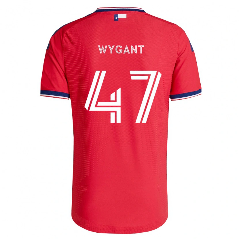 Danxen Enfant Maillot Christian Wygant #47 Rouge Bleu Blanc Tenues Domicile 2026/27 T-Shirt