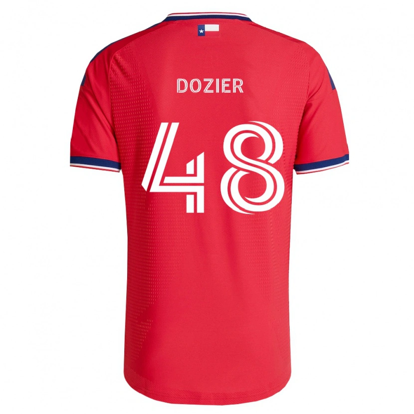 Danxen Enfant Maillot Jonathon Dozier #48 Rouge Bleu Blanc Tenues Domicile 2026/27 T-Shirt