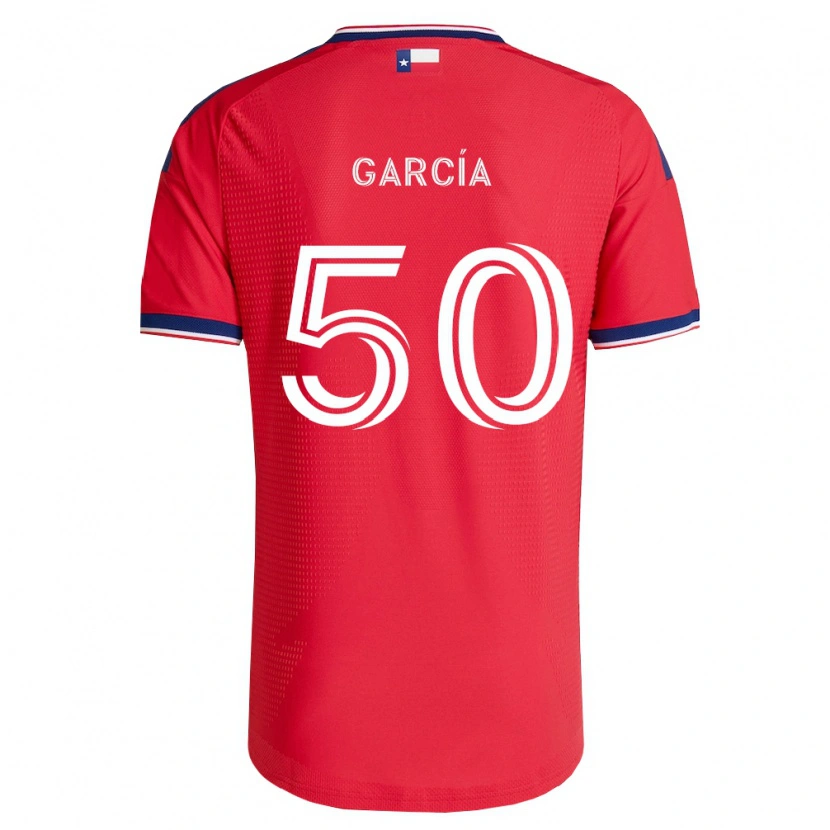 Danxen Enfant Maillot Diego García #50 Rouge Bleu Blanc Tenues Domicile 2026/27 T-Shirt
