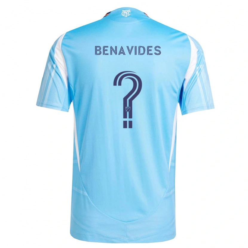 Danxen Enfant Maillot Matthew Benavides #0 Bleu Ciel Blanc Tenues Domicile 2026/27 T-Shirt