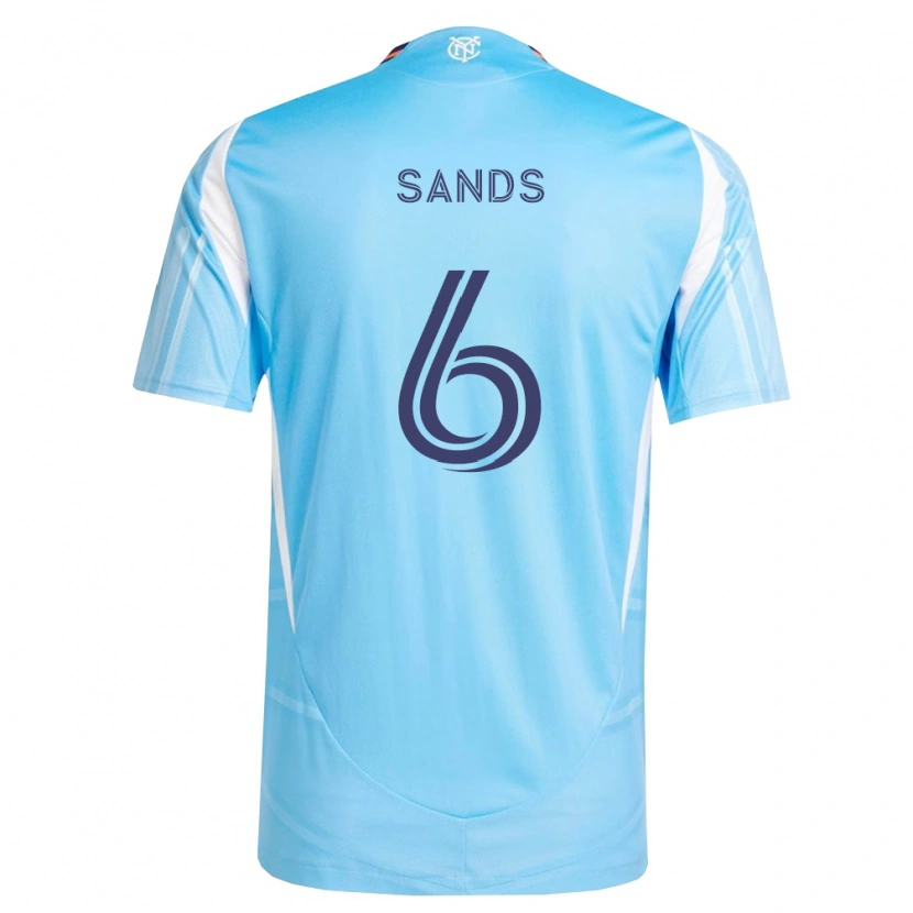 Danxen Enfant Maillot James Sands #6 Bleu Ciel Blanc Tenues Domicile 2026/27 T-Shirt