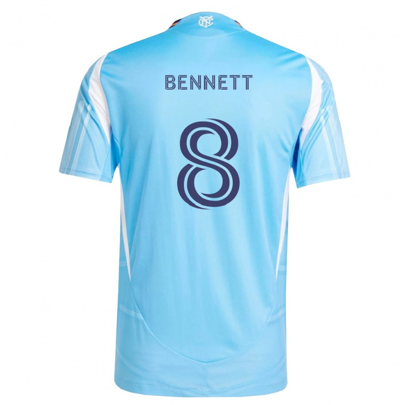 Danxen Enfant Maillot Jaheem Bennett #8 Bleu Ciel Blanc Tenues Domicile 2026/27 T-Shirt