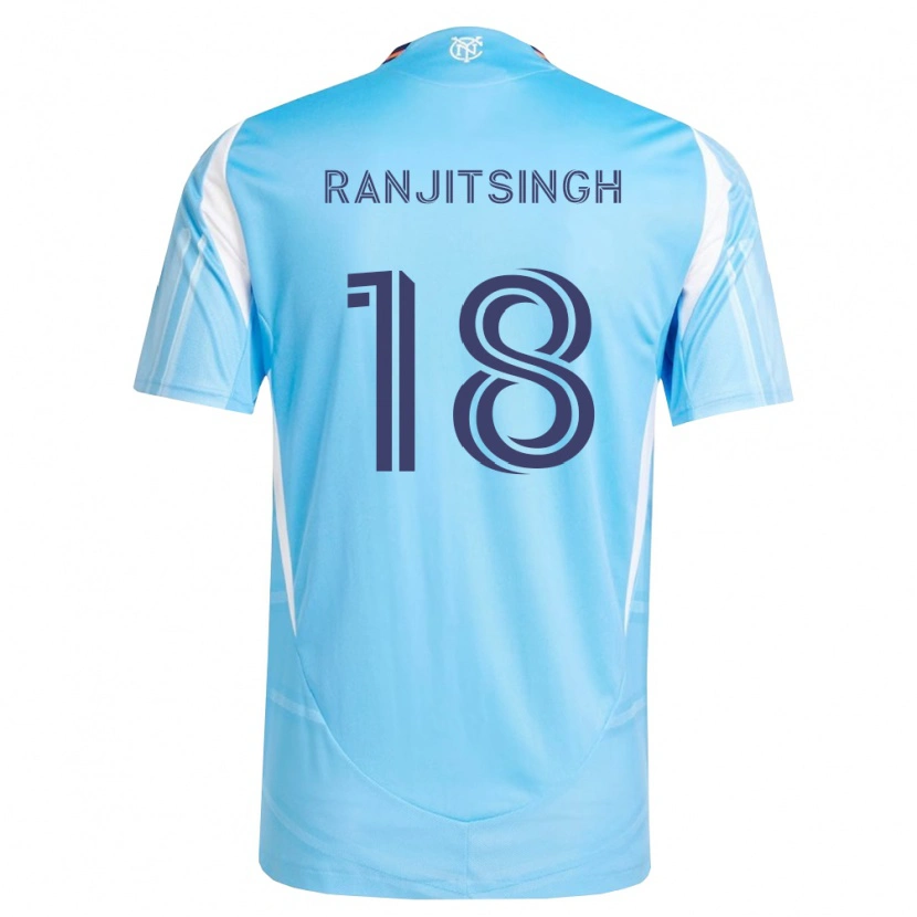 Danxen Enfant Maillot Greg Ranjitsingh #18 Bleu Ciel Blanc Tenues Domicile 2026/27 T-Shirt