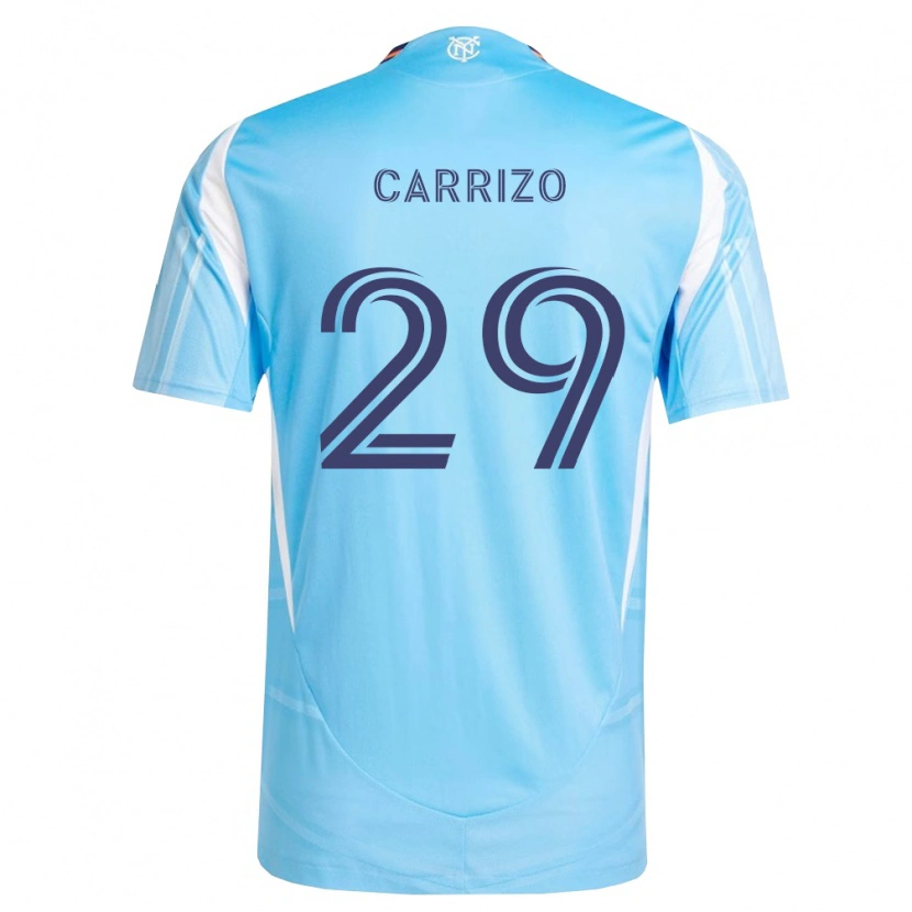 Danxen Enfant Maillot Máximo Carrizo #29 Bleu Ciel Blanc Tenues Domicile 2026/27 T-Shirt
