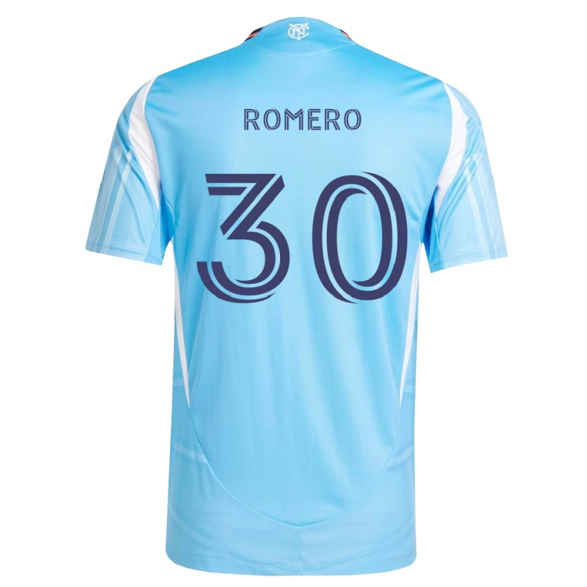 Danxen Enfant Maillot Tomás Romero #30 Bleu Ciel Blanc Tenues Domicile 2026/27 T-Shirt