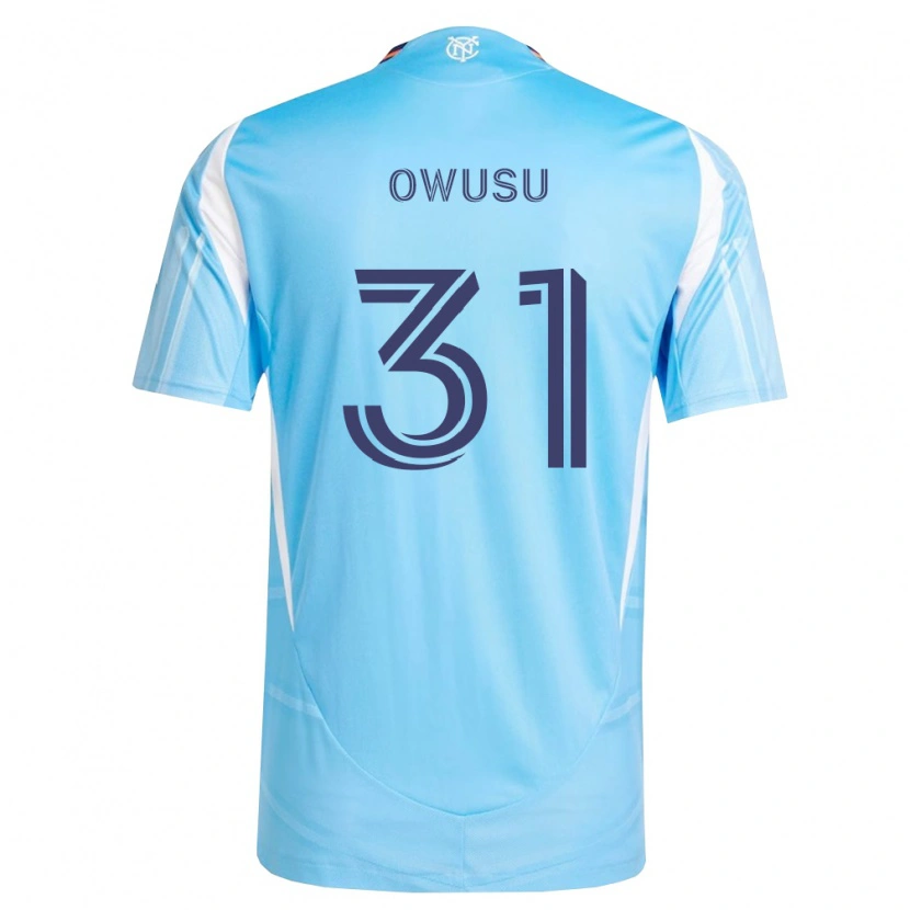 Danxen Enfant Maillot Samuel Owusu #31 Bleu Ciel Blanc Tenues Domicile 2026/27 T-Shirt