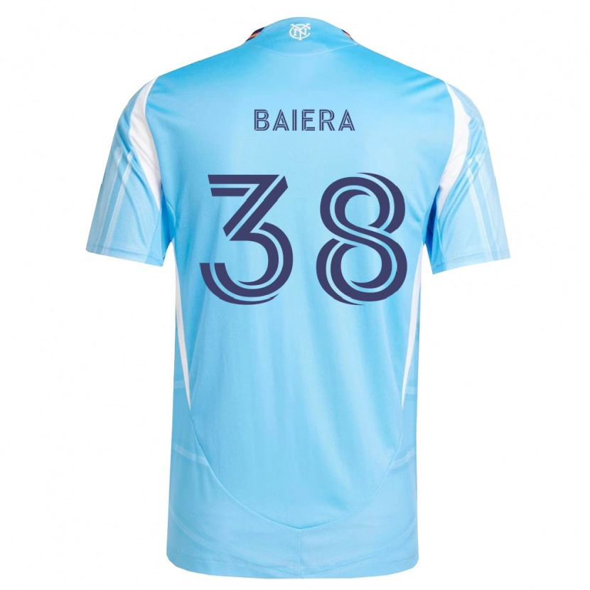 Danxen Enfant Maillot Drew Baiera #38 Bleu Ciel Blanc Tenues Domicile 2026/27 T-Shirt