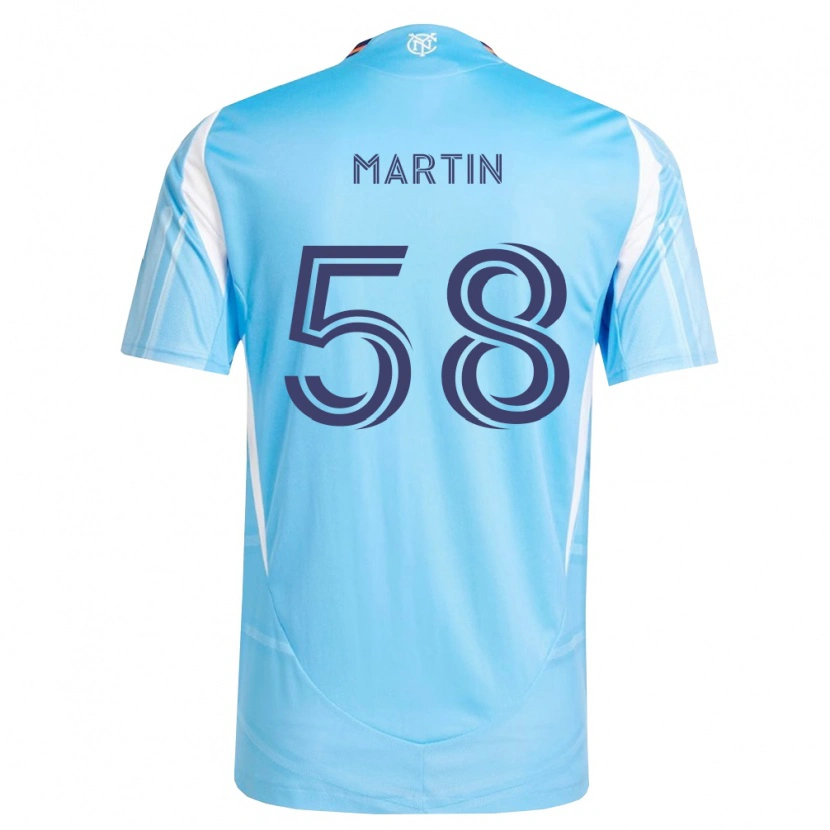 Danxen Enfant Maillot Eóin Martin #58 Bleu Ciel Blanc Tenues Domicile 2026/27 T-Shirt