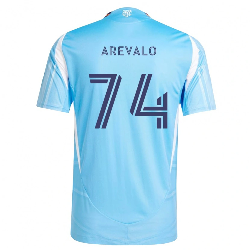 Danxen Enfant Maillot Ronny Arévalo #74 Bleu Ciel Blanc Tenues Domicile 2026/27 T-Shirt