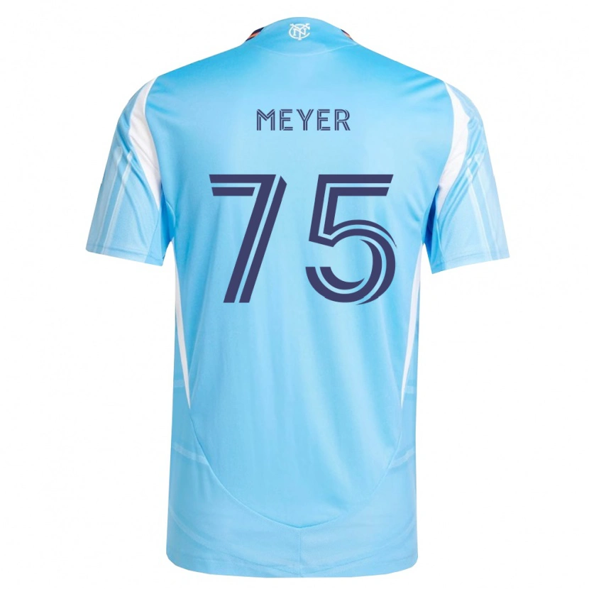 Danxen Enfant Maillot Will Meyer #75 Bleu Ciel Blanc Tenues Domicile 2026/27 T-Shirt