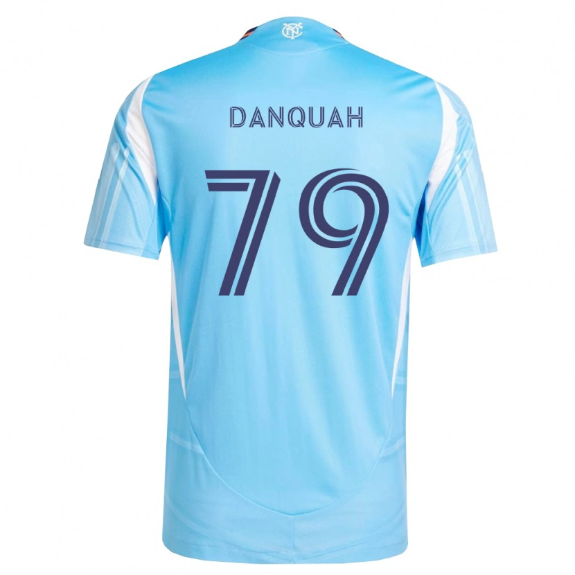 Danxen Enfant Maillot Caleb Danquah #79 Bleu Ciel Blanc Tenues Domicile 2026/27 T-Shirt
