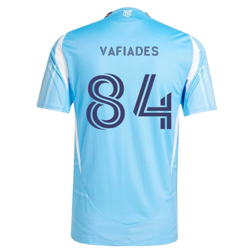 Danxen Enfant Maillot Niccolo Vafiades #84 Bleu Ciel Blanc Tenues Domicile 2026/27 T-Shirt