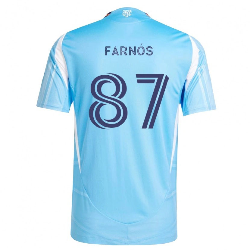 Danxen Enfant Maillot Arnau Farnós #87 Bleu Ciel Blanc Tenues Domicile 2026/27 T-Shirt