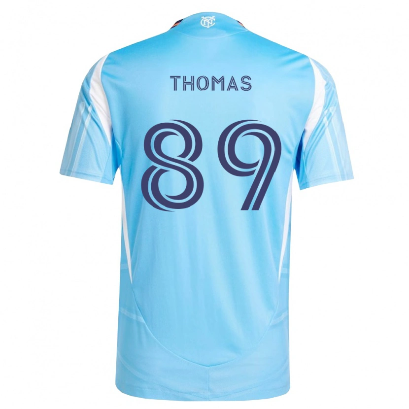 Danxen Enfant Maillot Dylan Thomas #89 Bleu Ciel Blanc Tenues Domicile 2026/27 T-Shirt
