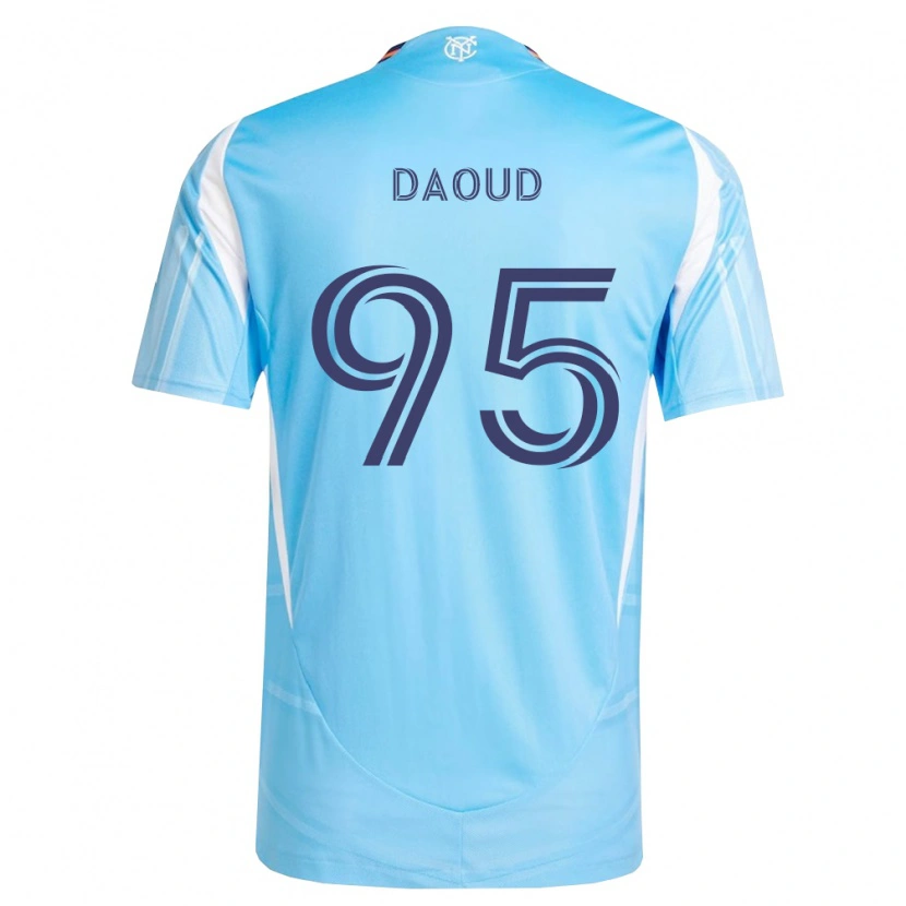 Danxen Enfant Maillot Rami Daoud #95 Bleu Ciel Blanc Tenues Domicile 2026/27 T-Shirt