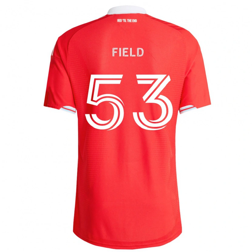 Danxen Enfant Maillot James Field #53 Rouge Bleu Foncé Blanc Tenues Domicile 2026/27 T-Shirt