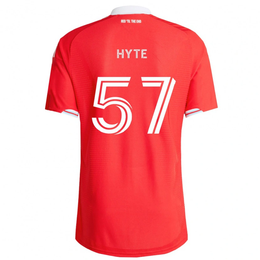 Danxen Enfant Maillot Darris Hyte #57 Rouge Bleu Foncé Blanc Tenues Domicile 2026/27 T-Shirt
