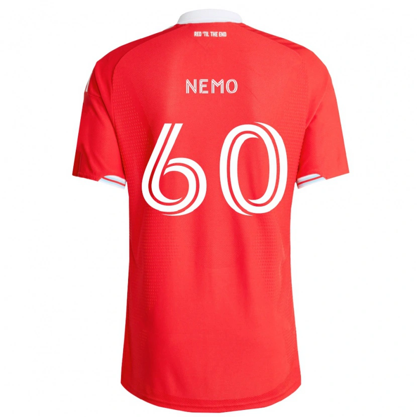 Danxen Enfant Maillot Jason Nemo #60 Rouge Bleu Foncé Blanc Tenues Domicile 2026/27 T-Shirt