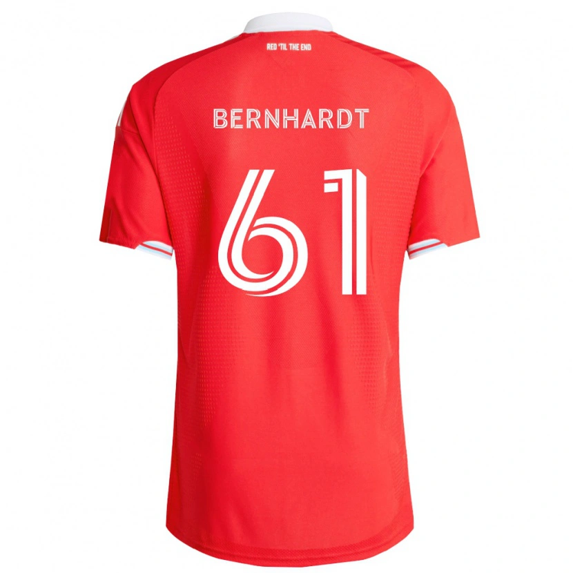 Danxen Enfant Maillot Harrison Bernhardt #61 Rouge Bleu Foncé Blanc Tenues Domicile 2026/27 T-Shirt