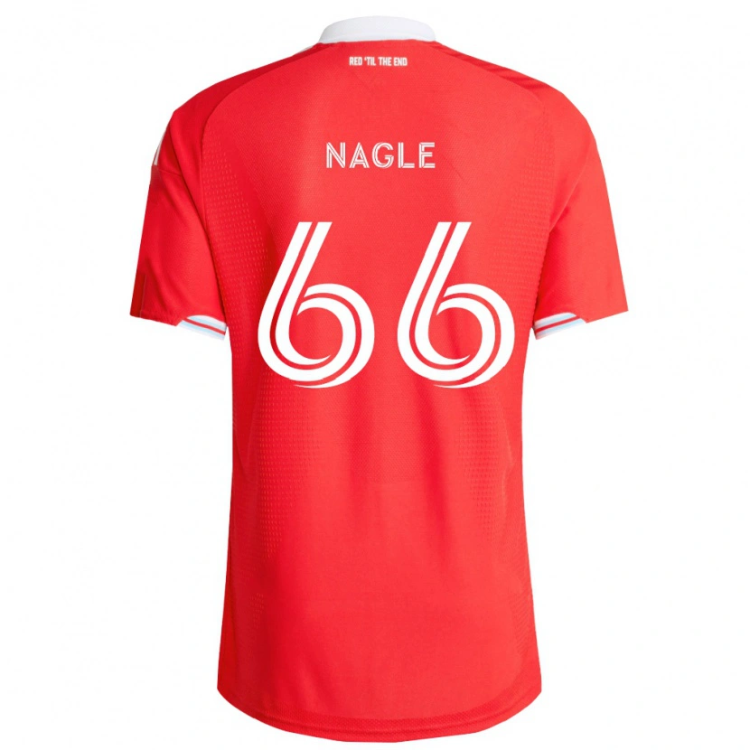 Danxen Enfant Maillot Chase Nagle #66 Rouge Bleu Foncé Blanc Tenues Domicile 2026/27 T-Shirt