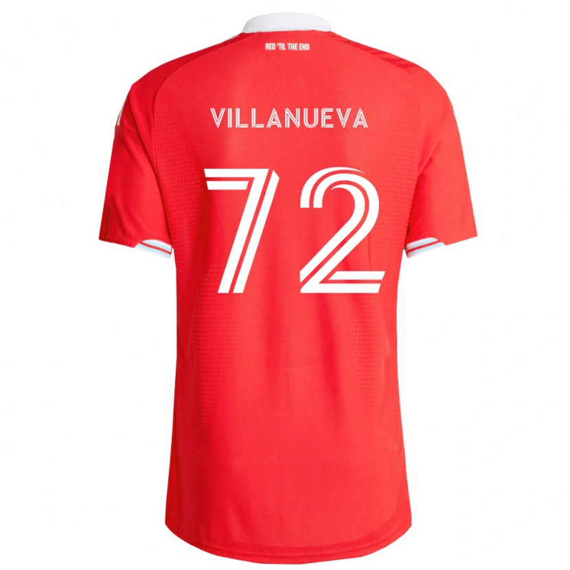 Danxen Enfant Maillot Damyan Villanueva #72 Rouge Bleu Foncé Blanc Tenues Domicile 2026/27 T-Shirt